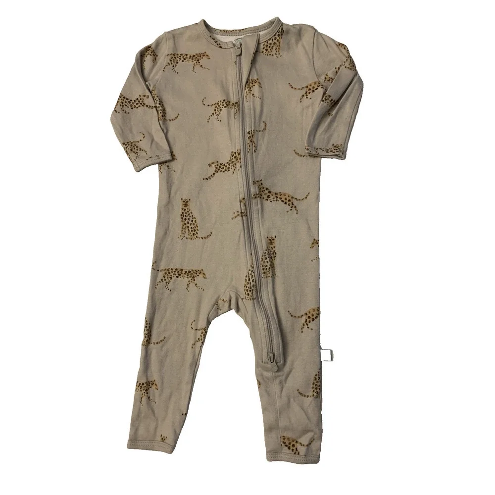 Dreamland Baby Sleepers Lot of 2 6-12 Months Cotton Zipper Pajamas Unisex